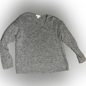 H&M Gray V-Neck Sweater